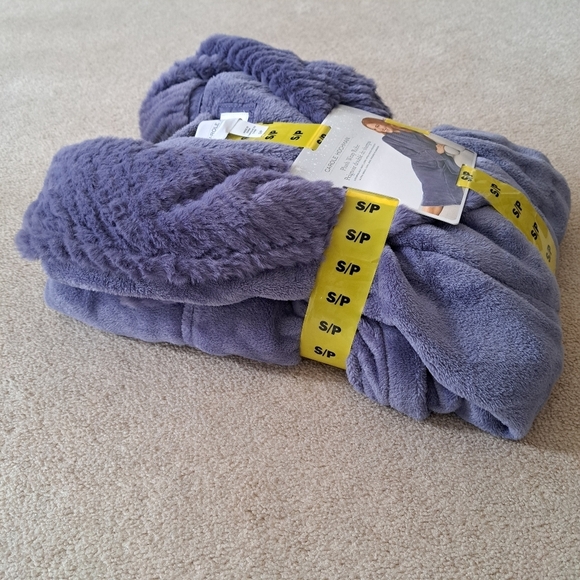 Carole Hochman Plush Robe Women's Small Purple Sleepwear Lounge Robe - Picture 8 of 12